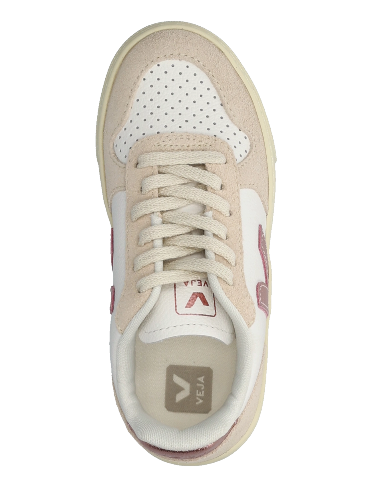 Veja - Small V-10 Laces - låga sneakers - white_nacre_sable - 3