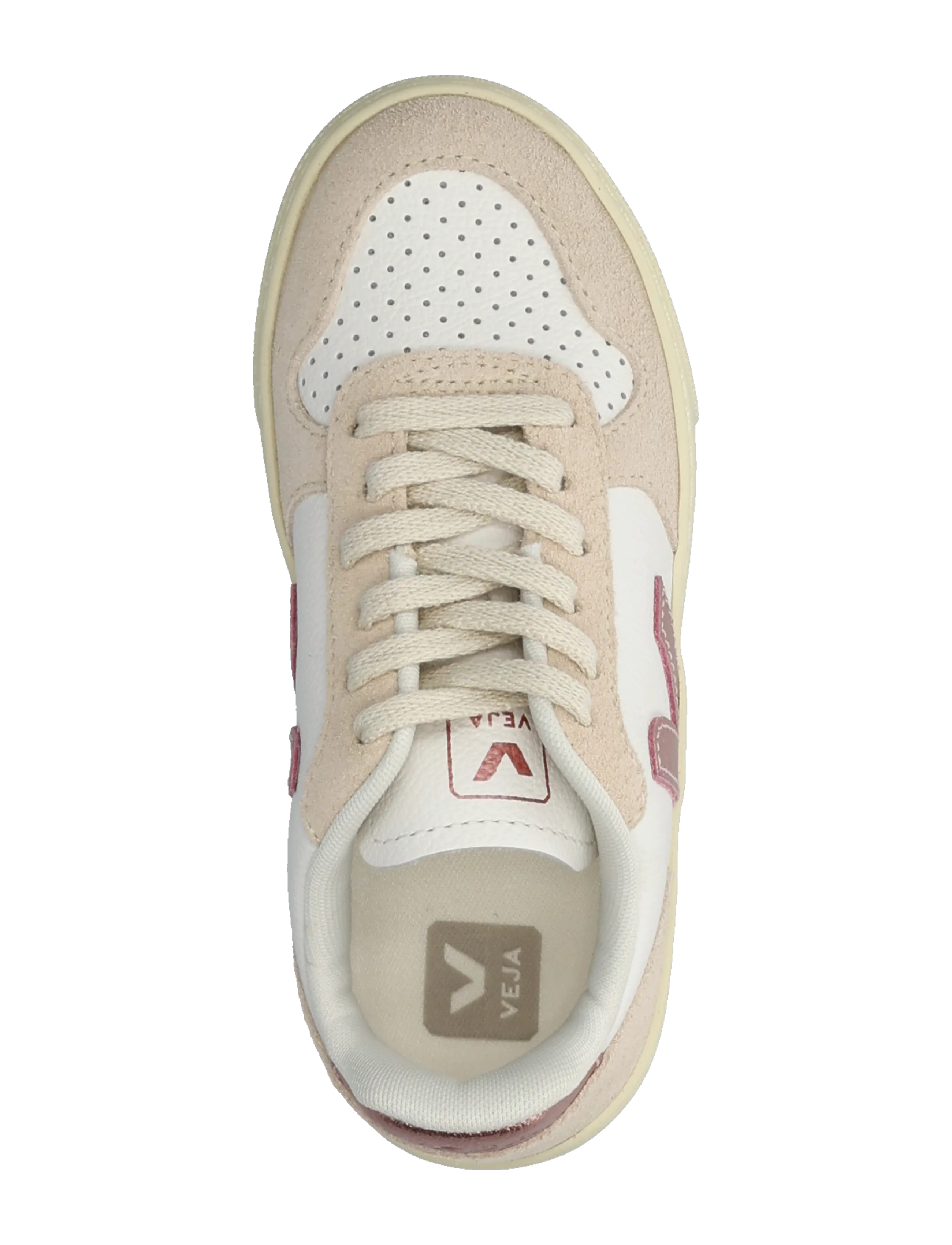 Veja - Small V-10 Laces - niedriger schnitt - white_nacre_sable - 3