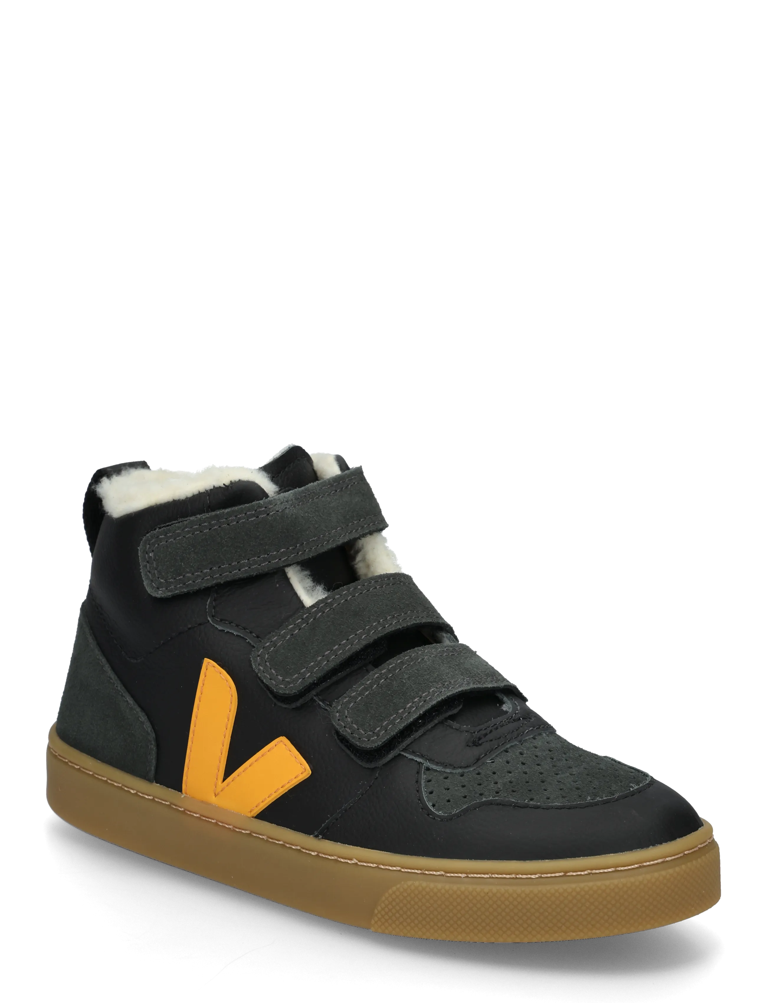 Veja Small V-10 Mid Winter - Schuhe - BLACK_OURO_GRAFITE / black
