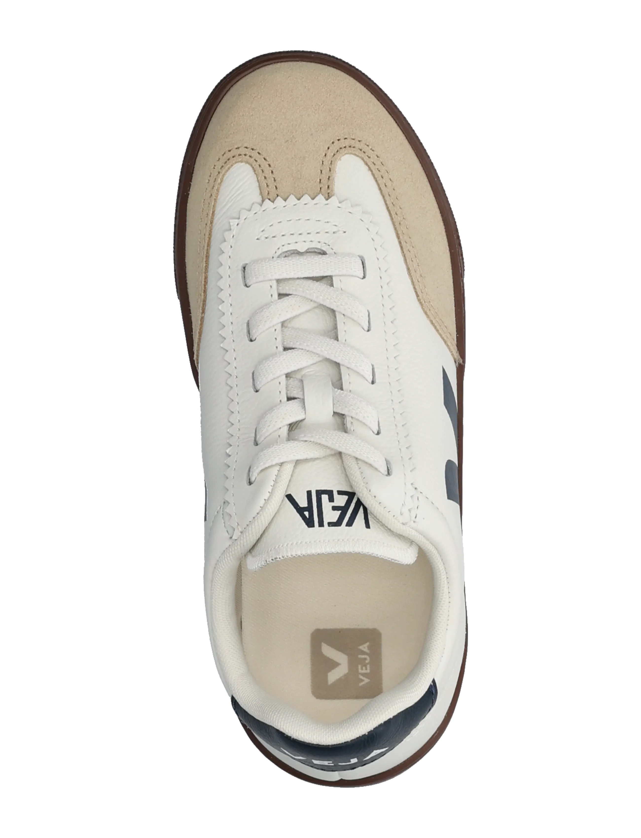 Veja - Small Volley - niedriger schnitt - white_nautico_bark - 3
