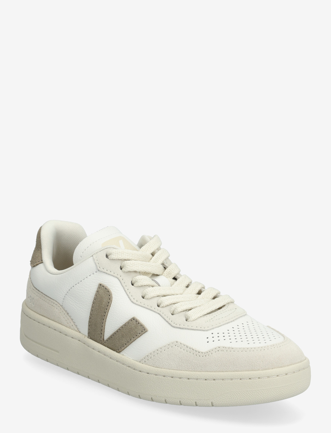 Veja - V-90 - lágir strigaskór - white_taupe - 0