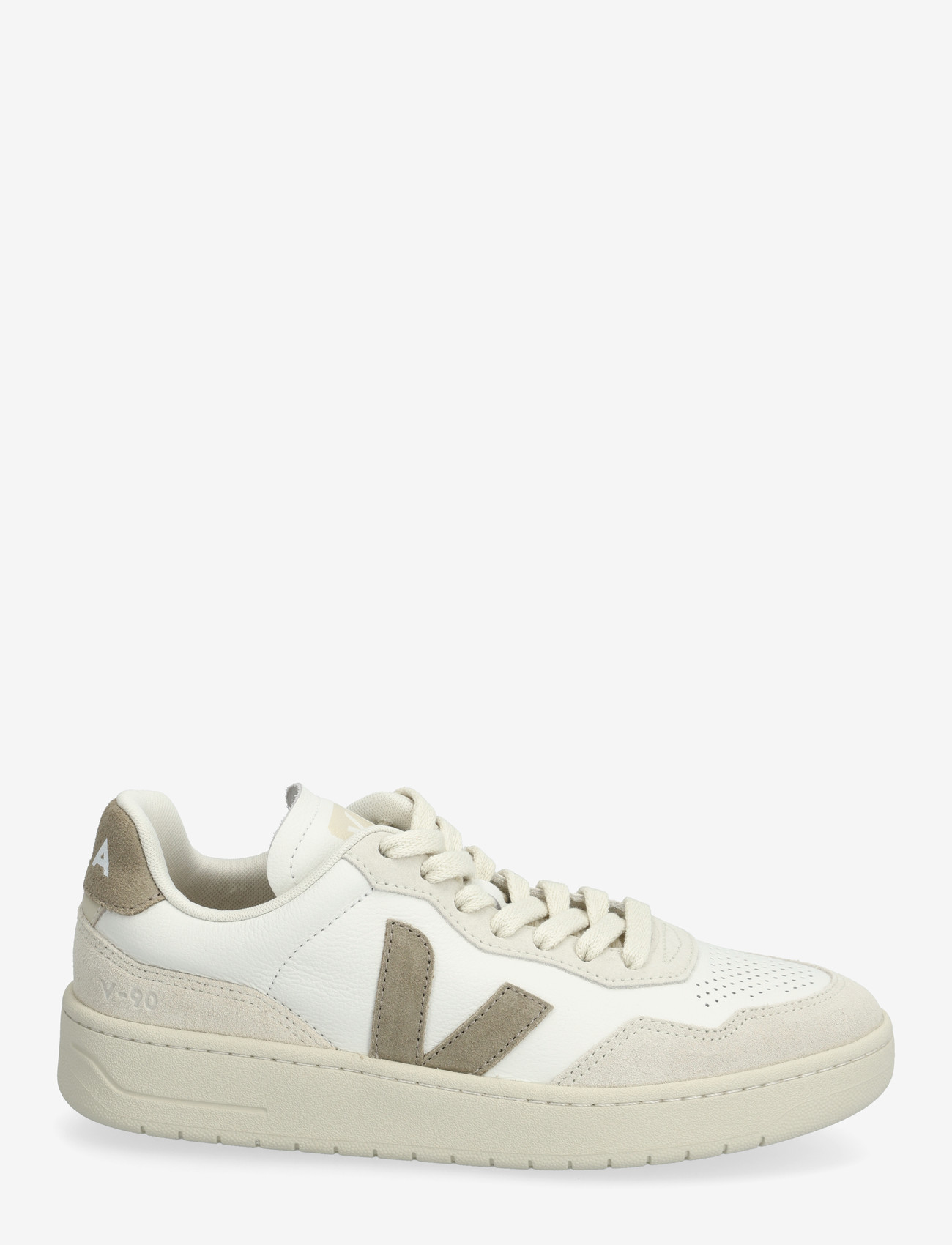 Veja - V-90 - lágir strigaskór - white_taupe - 1