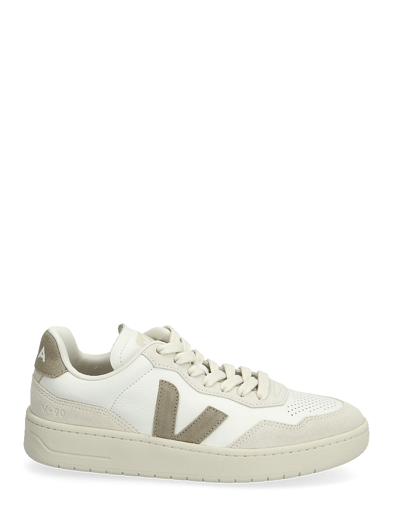 Veja - V-90 - lágir strigaskór - white_taupe - 1