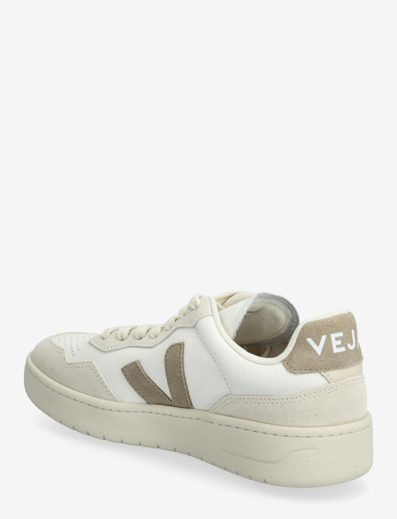 Veja - V-90 - lágir strigaskór - white_taupe - 2
