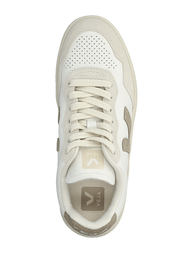 Veja - V-90 - lágir strigaskór - white_taupe - 3