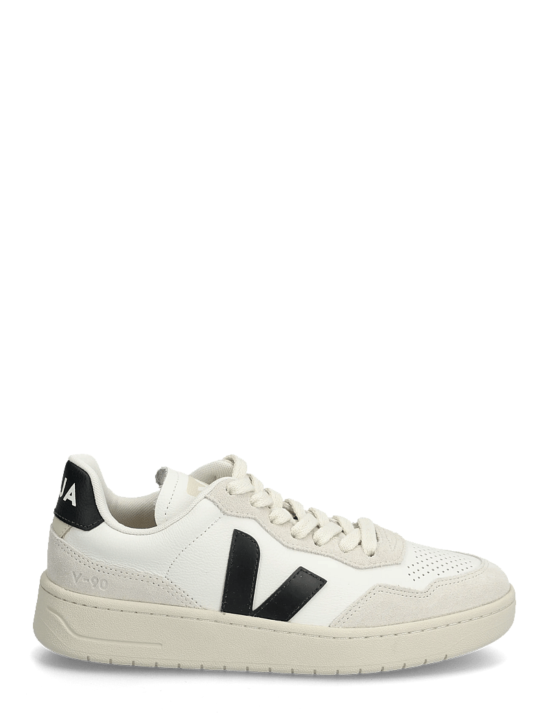 Veja - V-90 - madala säärega tossud - white_black - 1