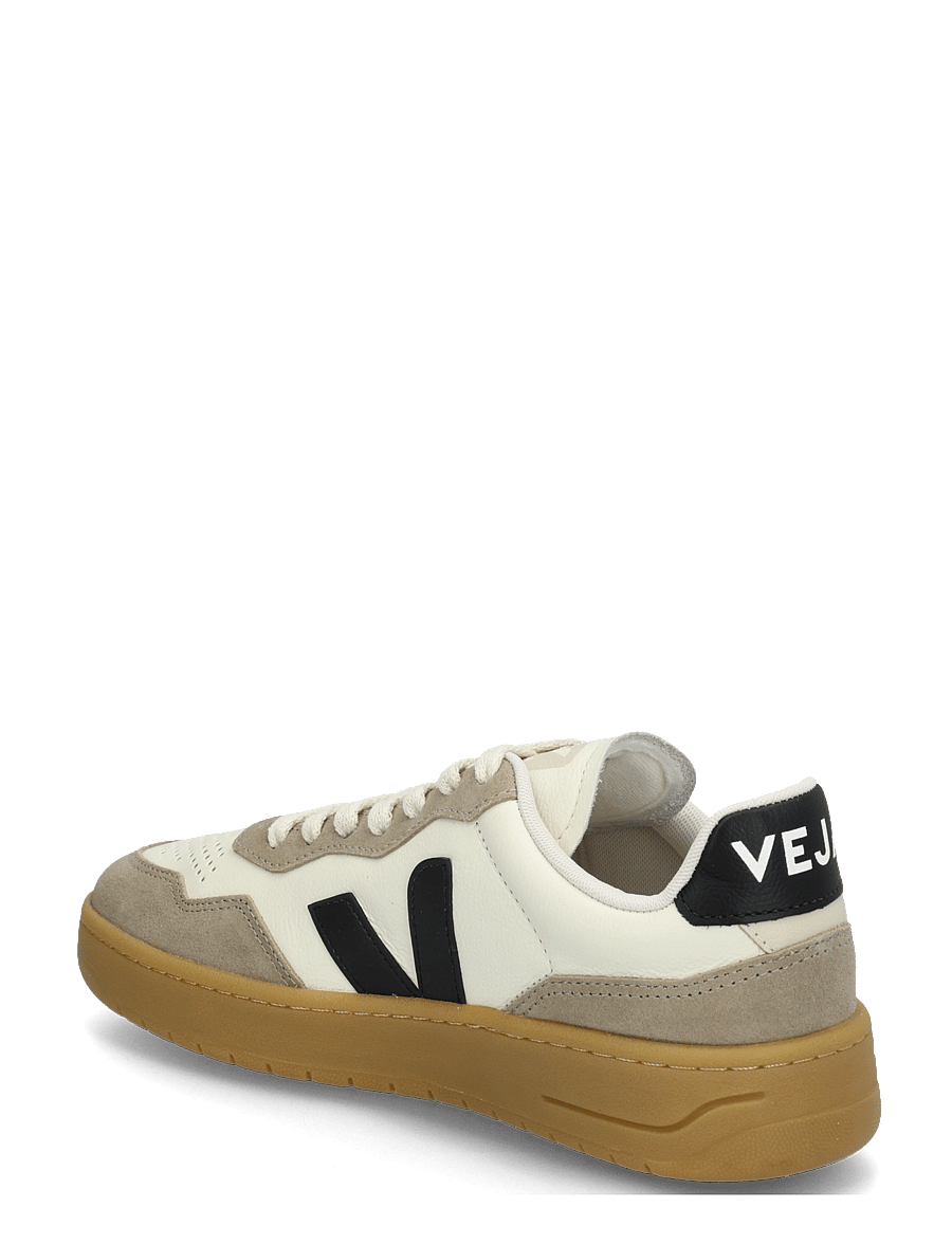 Veja - V-90 - lave sneakers - pure_black_natural - 1
