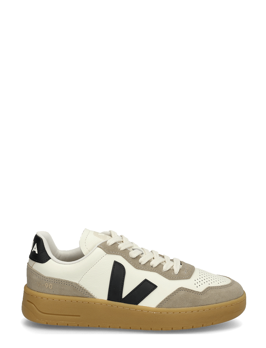 Veja - V-90 - lave sneakers - pure_black_natural - 2