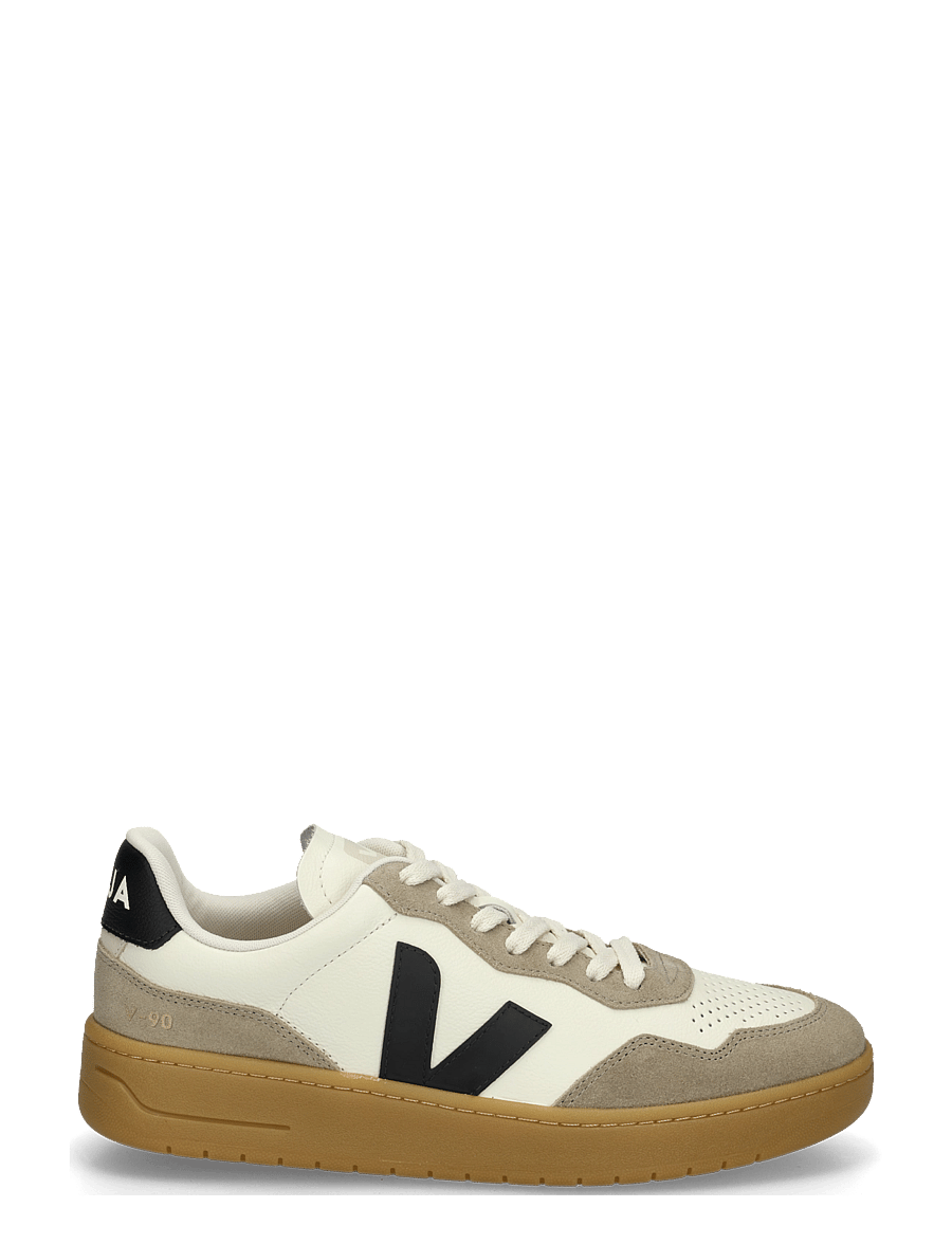 Veja - V-90 - lave sneakers - pure_black_natural - 2