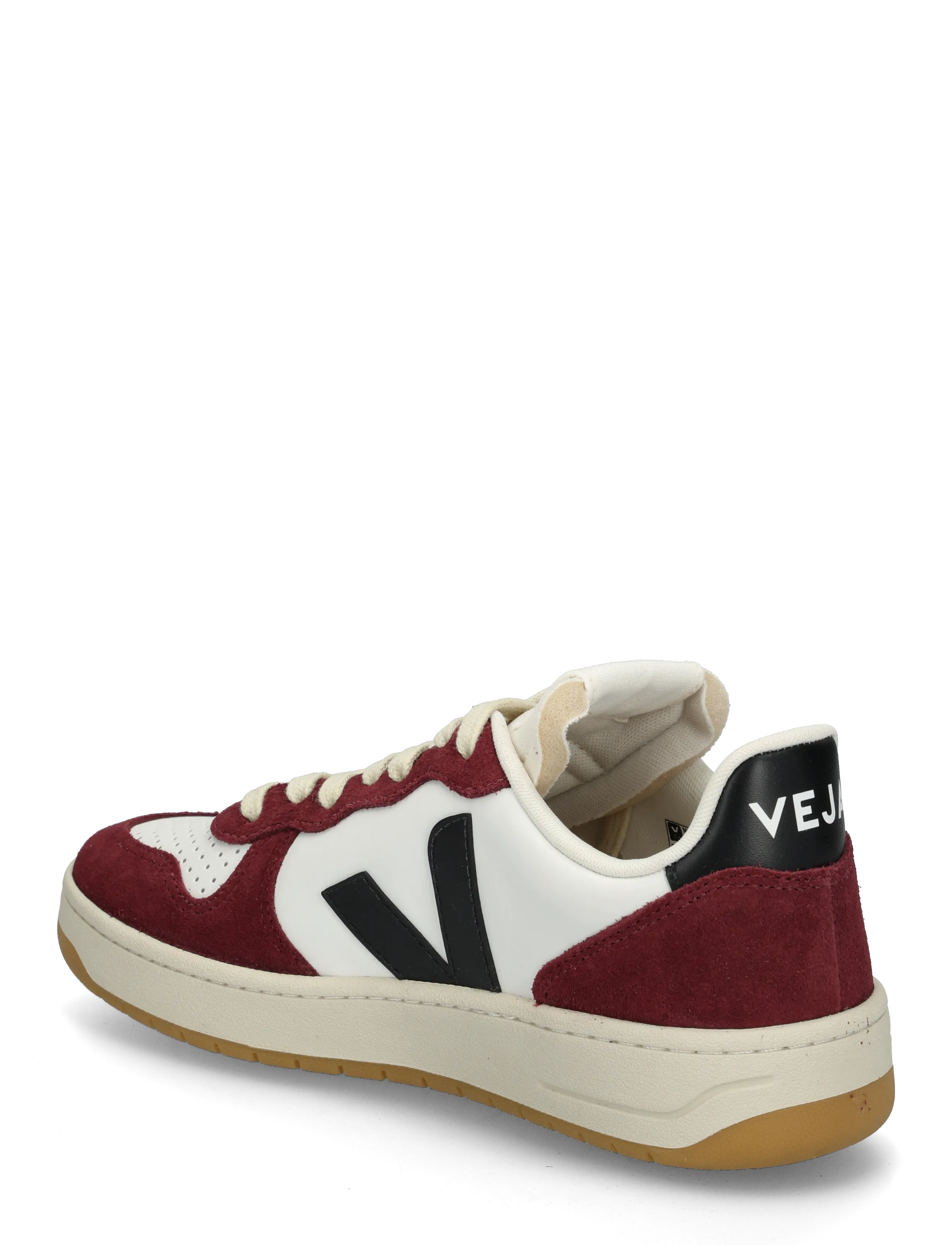 Veja - V-10 Prime - lave sneakers - white_black_amarante - 1