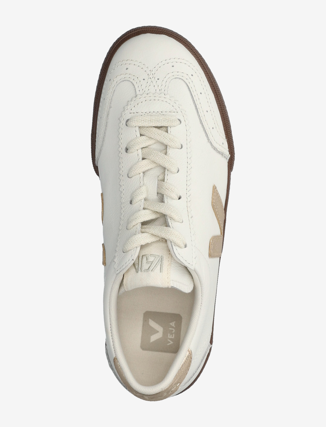 Veja - Volley - lágir strigaskór - white_platine_bark - 3