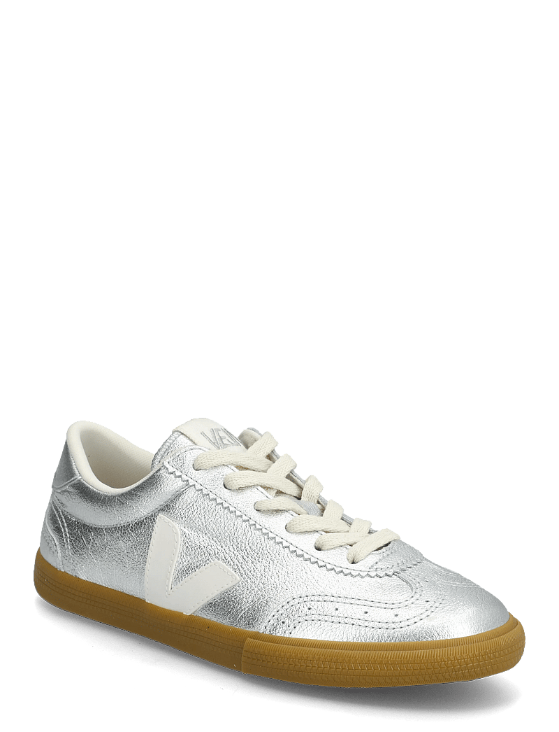 Veja - Volley - lágir strigaskór - silver_white_natural - 0
