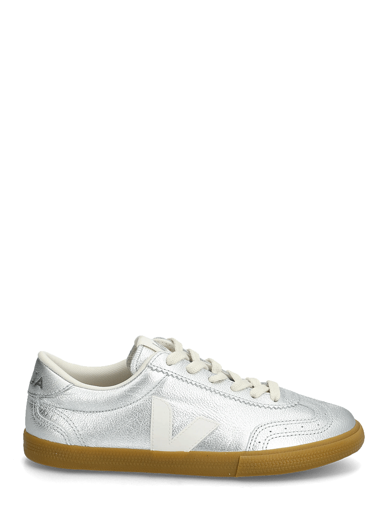 Veja - Volley - lágir strigaskór - silver_white_natural - 1
