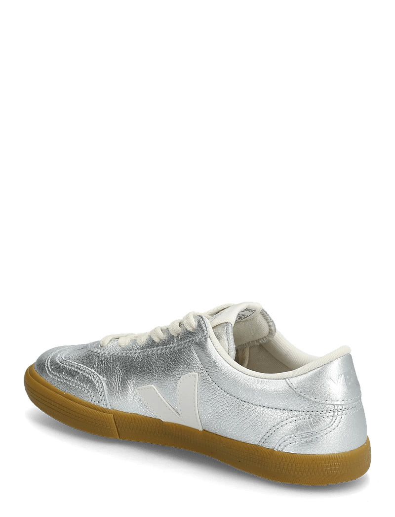 Veja - Volley - lágir strigaskór - silver_white_natural - 2