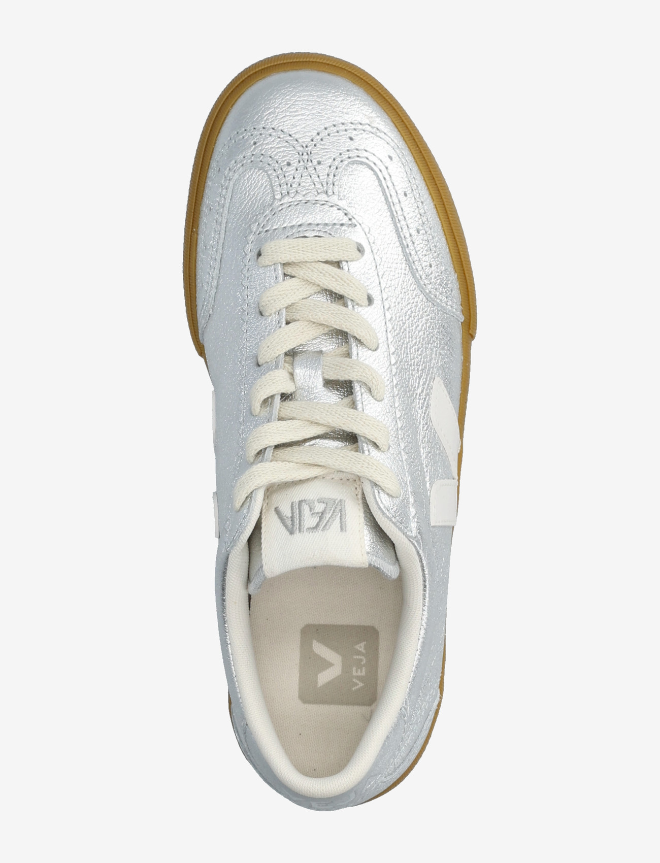 Veja - Volley - lágir strigaskór - silver_white_natural - 3