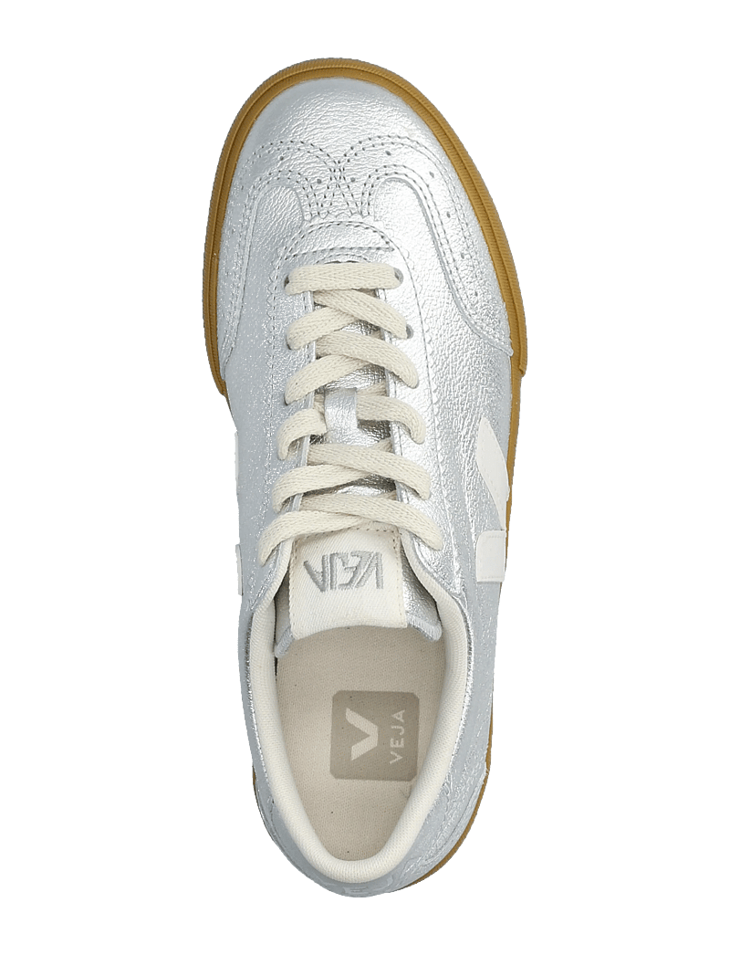 Veja - Volley - lágir strigaskór - silver_white_natural - 3