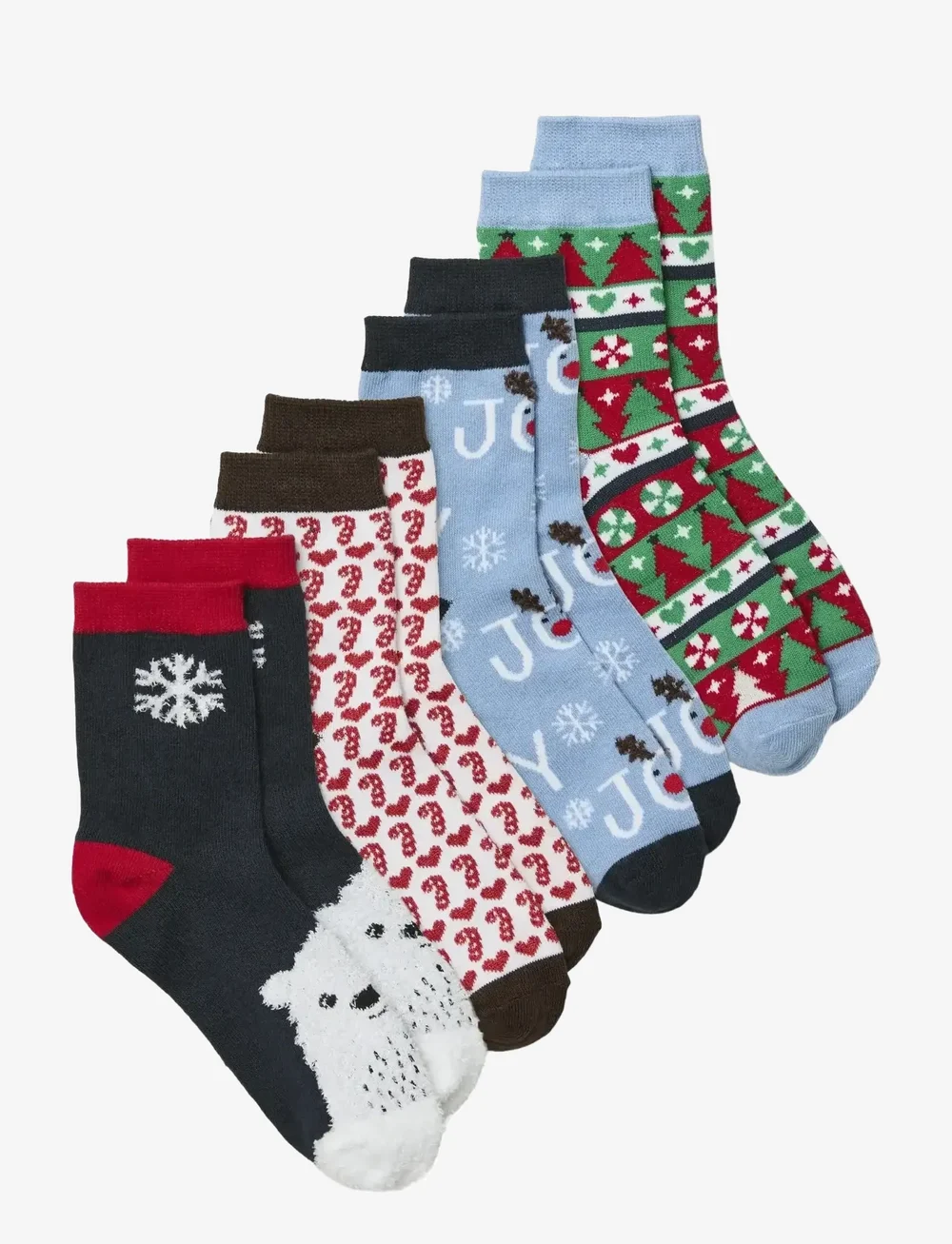 Vero Moda Girl - VMELF SOCKS GIFTBOX XMAS GIRL - strumpor - glacier lake - 0