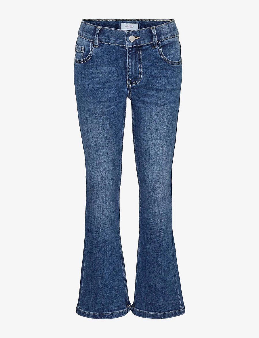 Vero Moda Girl - VMRIVER FLAR DNM JNS VI3336 GA GIRL NOOS - jeans bootcut - medium blue denim - 1