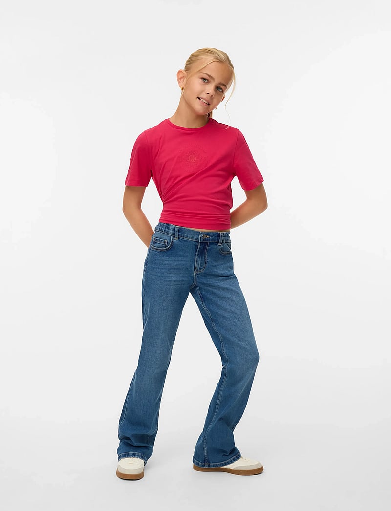 Vero Moda Girl - VMRIVER FLAR DNM JNS VI3336 GA GIRL NOOS - bootcut jeans - medium blue denim - 0