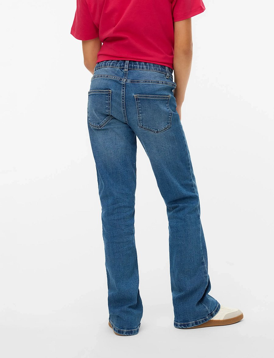 Vero Moda Girl - VMRIVER FLAR DNM JNS VI3336 GA GIRL NOOS - jeans bootcut - medium blue denim - 3