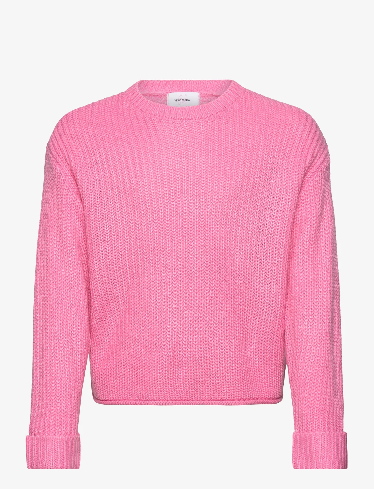 Vero Moda Girl - VMSAYLA FOLD LS O-NCK PULLOVER GIRL NOOS - džemperi - sachet pink - 0