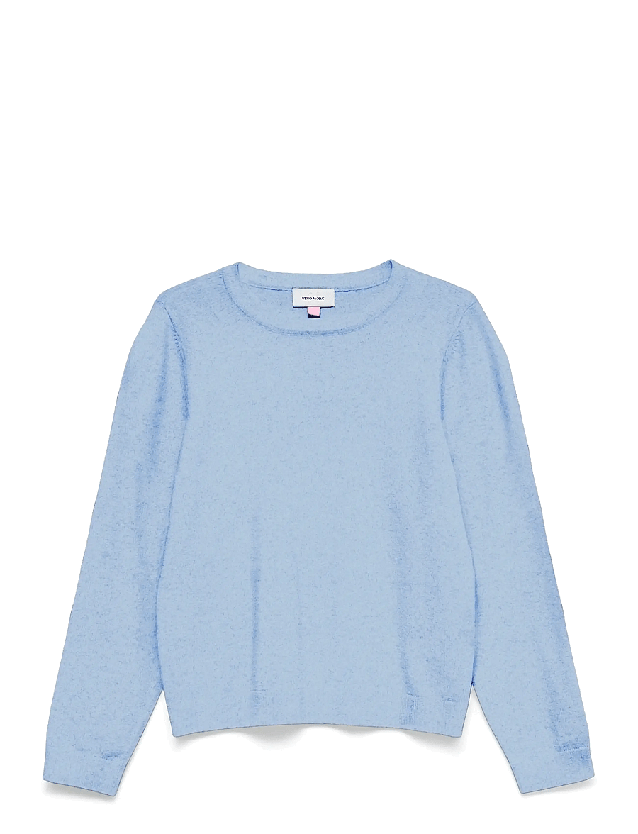 Vero Moda Girl - VMDOFFY LS O-NECK BLOUSE GA NOOS GIRL - džemperiai - brunnera blue - 1