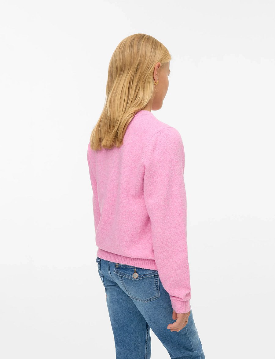 Vero Moda Girl - VMDOFFY LS O-NECK BLOUSE GA NOOS GIRL - trøjer - fuchsia pink - 3