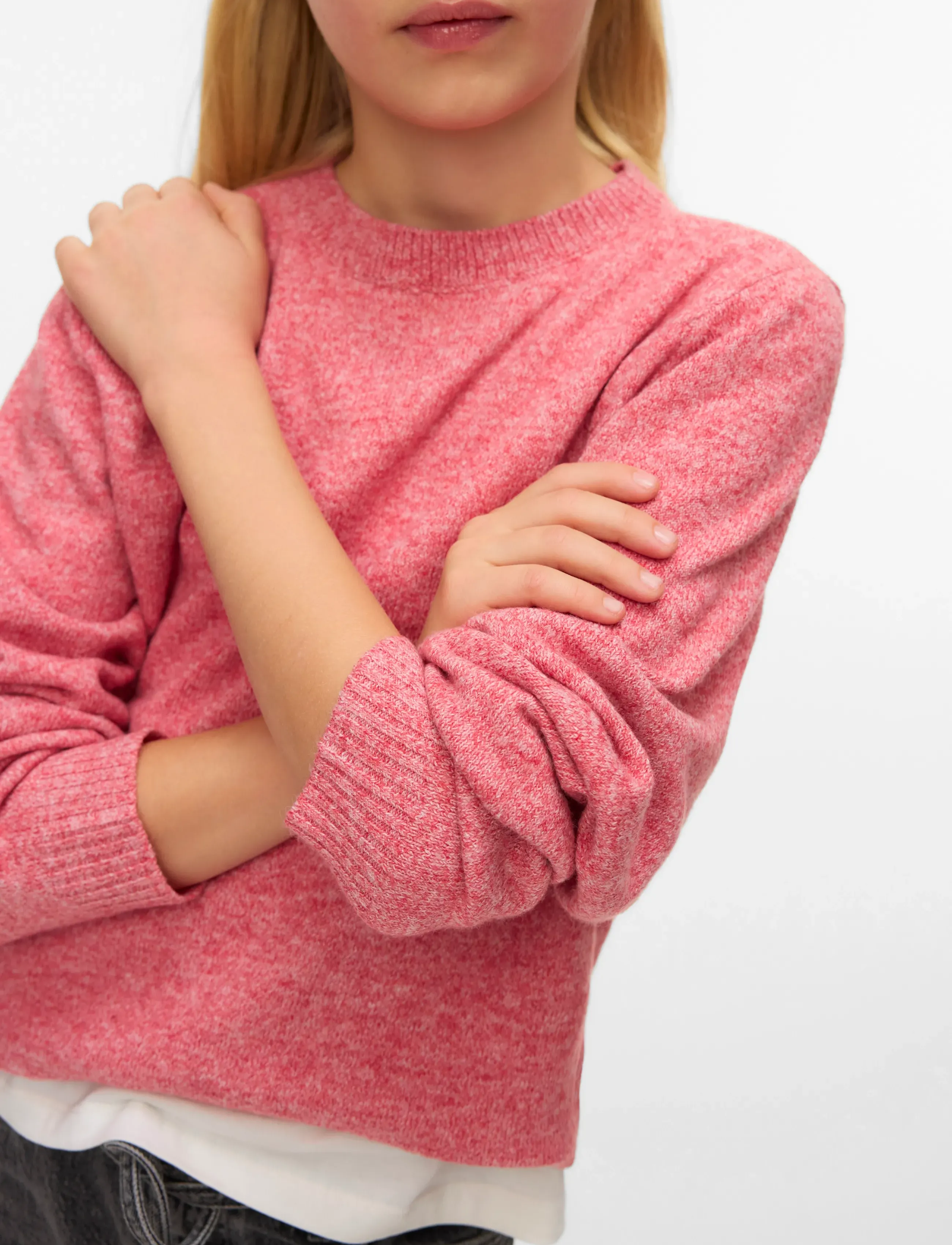Vero Moda Girl - VMDOFFY LS O-NECK BLOUSE GA NOOS GIRL - pullover - holly berry - 5