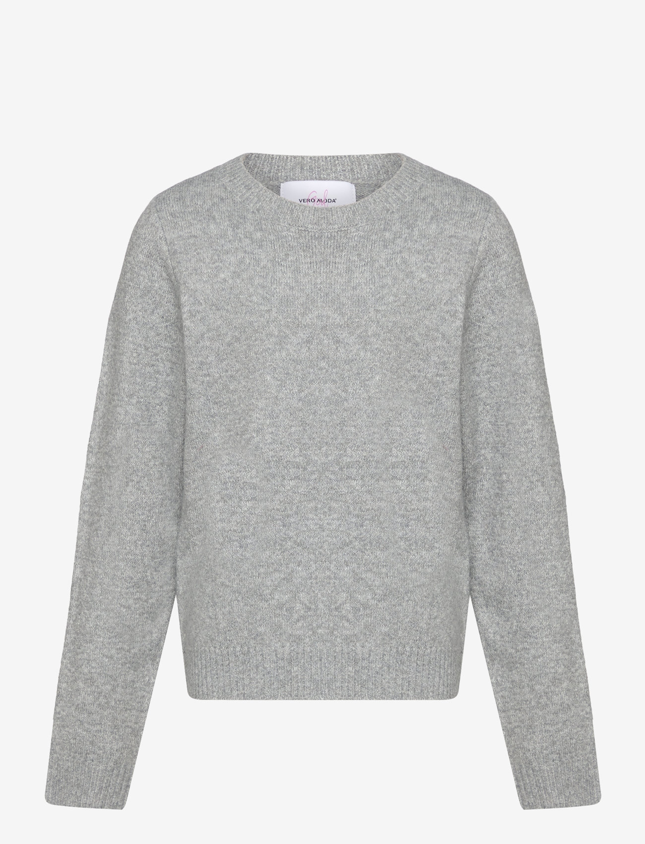 Vero Moda Girl - VMDOFFY LS O-NECK BLOUSE GA NOOS GIRL - trøjer - light grey melange - 1