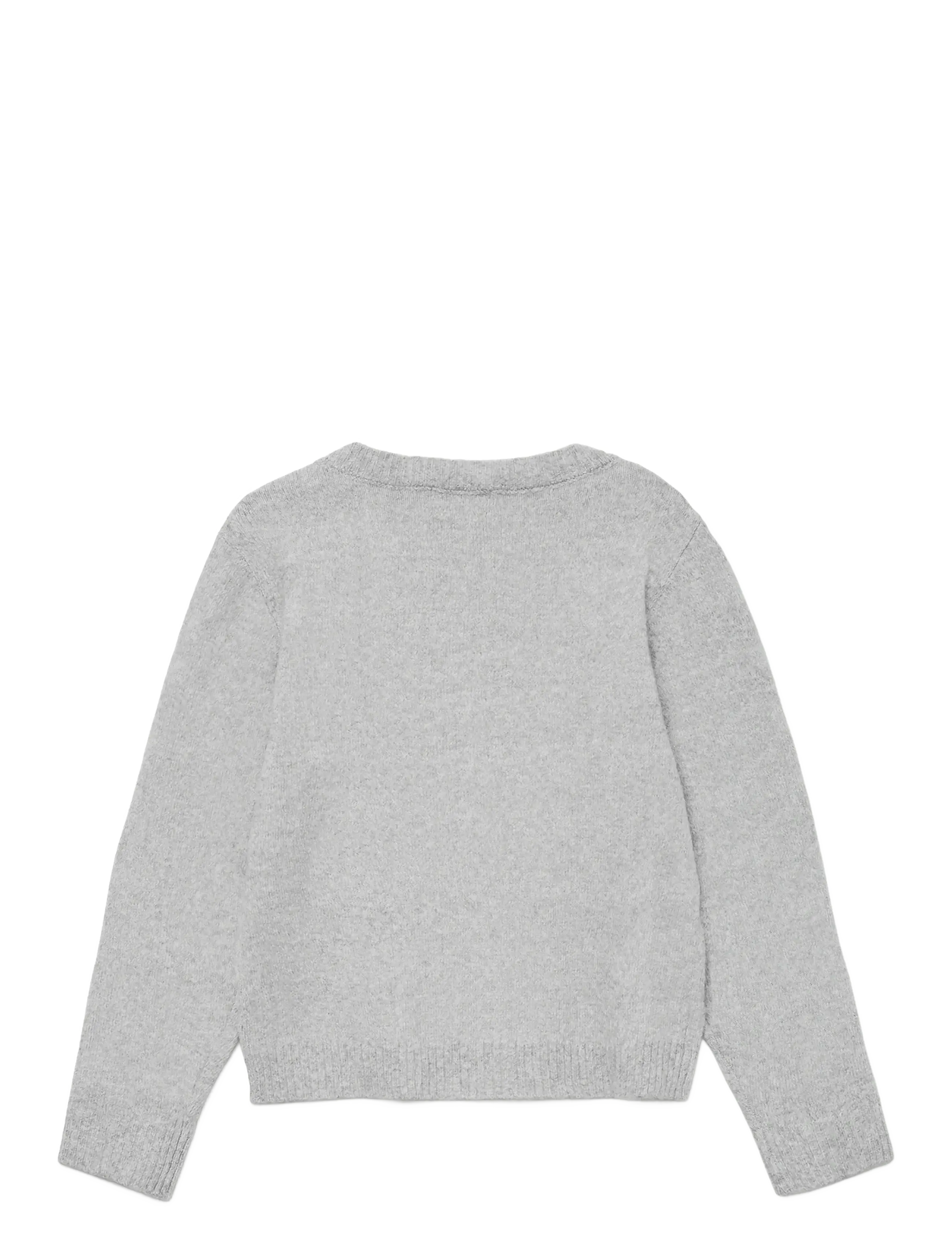 Vero Moda Girl - VMDOFFY LS O-NECK BLOUSE GA NOOS GIRL - trøjer - light grey melange - 2