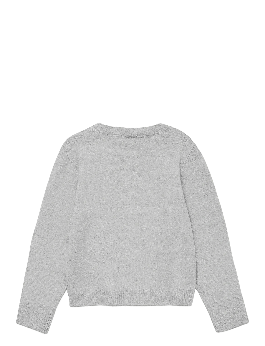 Vero Moda Girl - VMDOFFY LS O-NECK BLOUSE GA NOOS GIRL - trøjer - light grey melange - 2