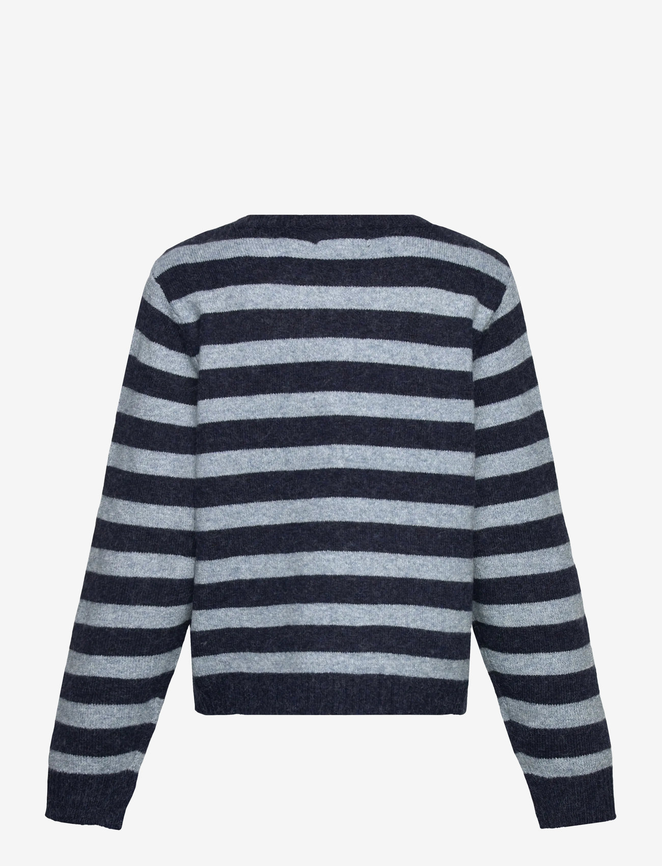 Vero Moda Girl - VMDOFFY LS O-NECK BLOUSE GA NOOS GIRL - stickade tröjor - navy blazer - 1