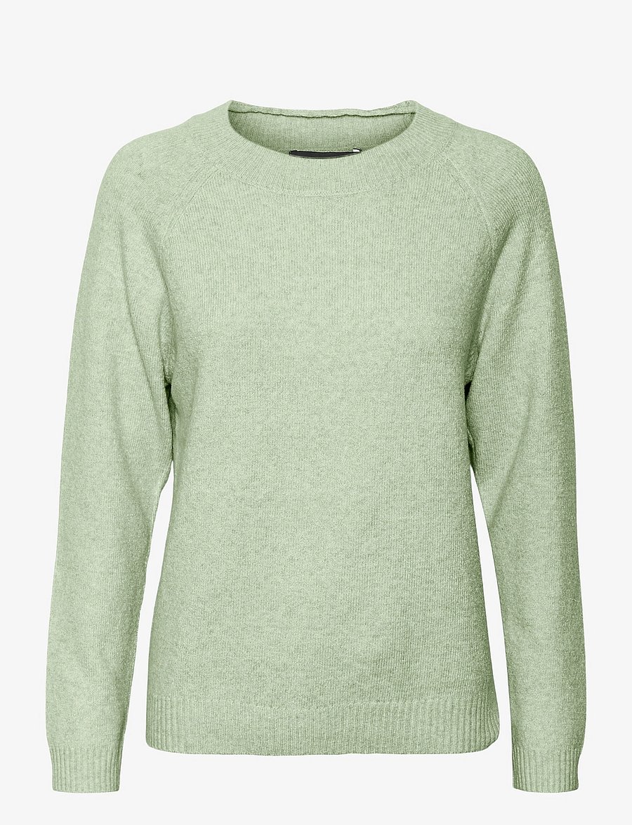 Vero Moda Girl - VMDOFFY LS O-NECK BLOUSE GA NOOS GIRL - trøjer - reseda - 1