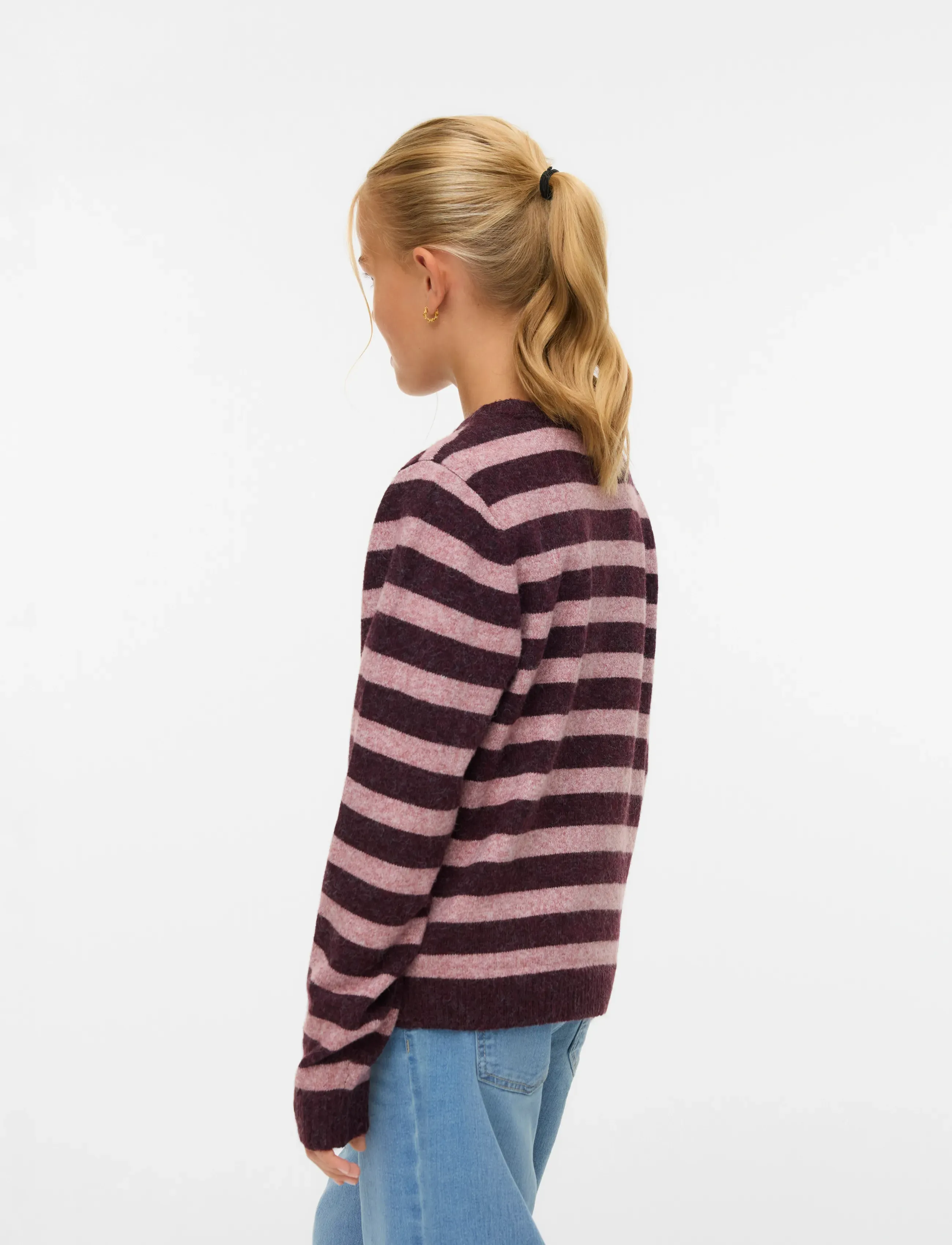 Vero Moda Girl - VMDOFFY LS O-NECK BLOUSE GA NOOS GIRL - pullover - winetasting - 3