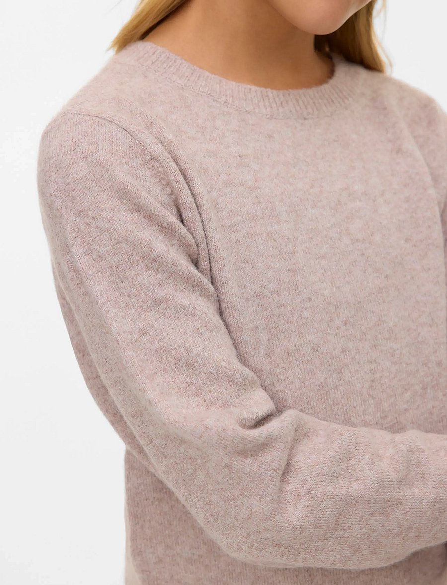 Vero Moda Girl - VMDOFFY LS O-NECK BLOUSE GA NOOS GIRL - pulls - woodrose - 4