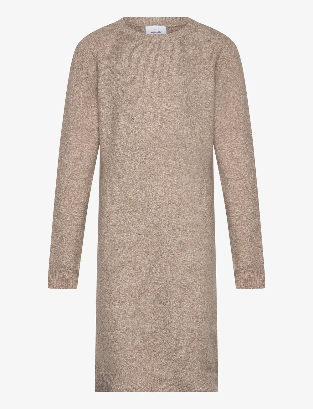 Vero Moda Girl - VMDOFFY LS O-NECK DRESS GA GIRL - langärmelige freizeitkleider - sepia tint - 0