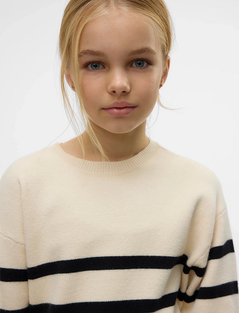 Vero Moda Girl - VMSABA LS O-NECK PULLOVER GA GIRL NOOS - trøjer - birch - 3