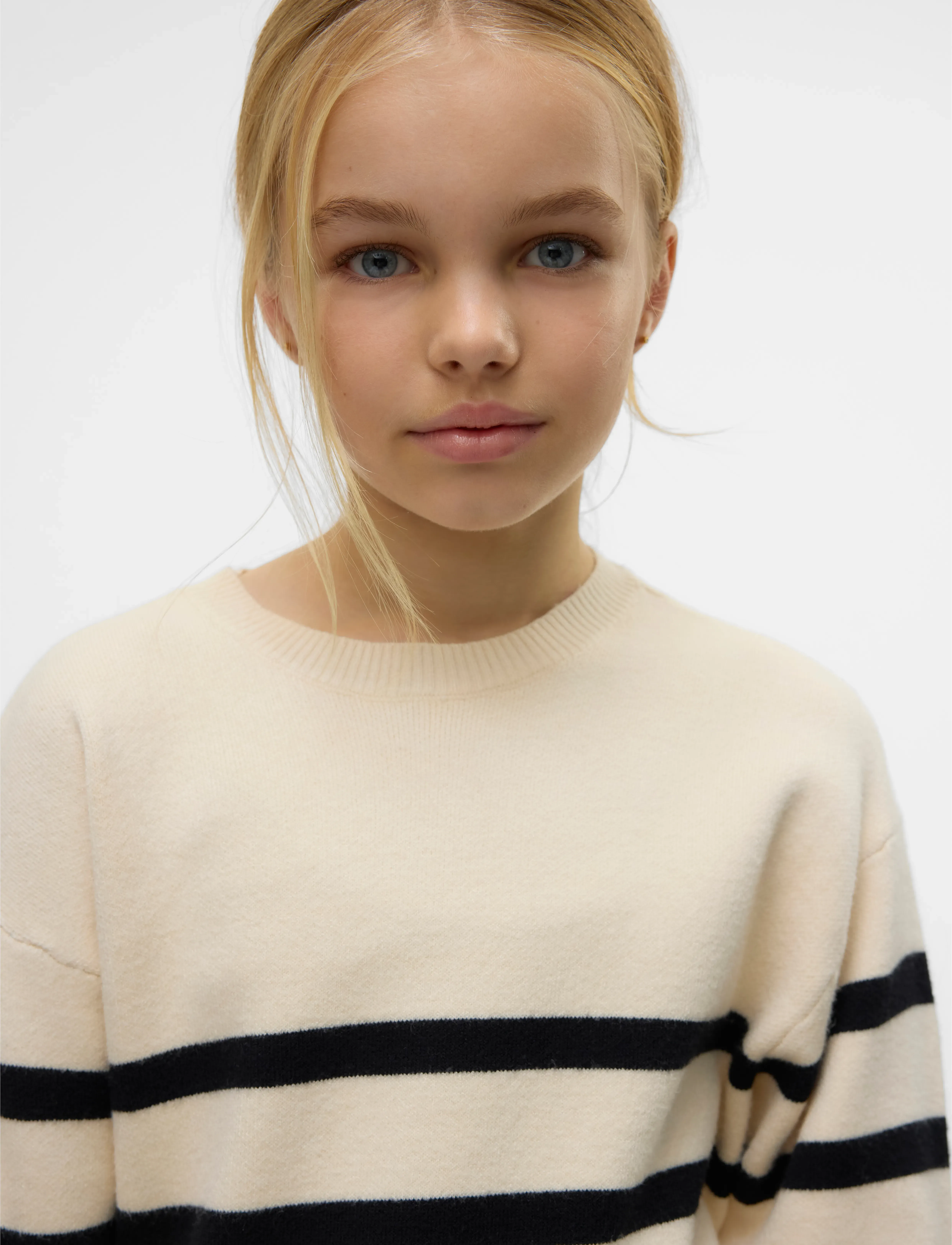 Vero Moda Girl - VMSABA LS O-NECK PULLOVER GA GIRL NOOS - trøjer - birch - 3
