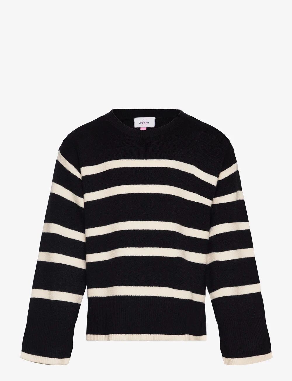 Vero Moda Girl - VMSABA LS O-NECK PULLOVER GA GIRL NOOS - pullover - black - 0