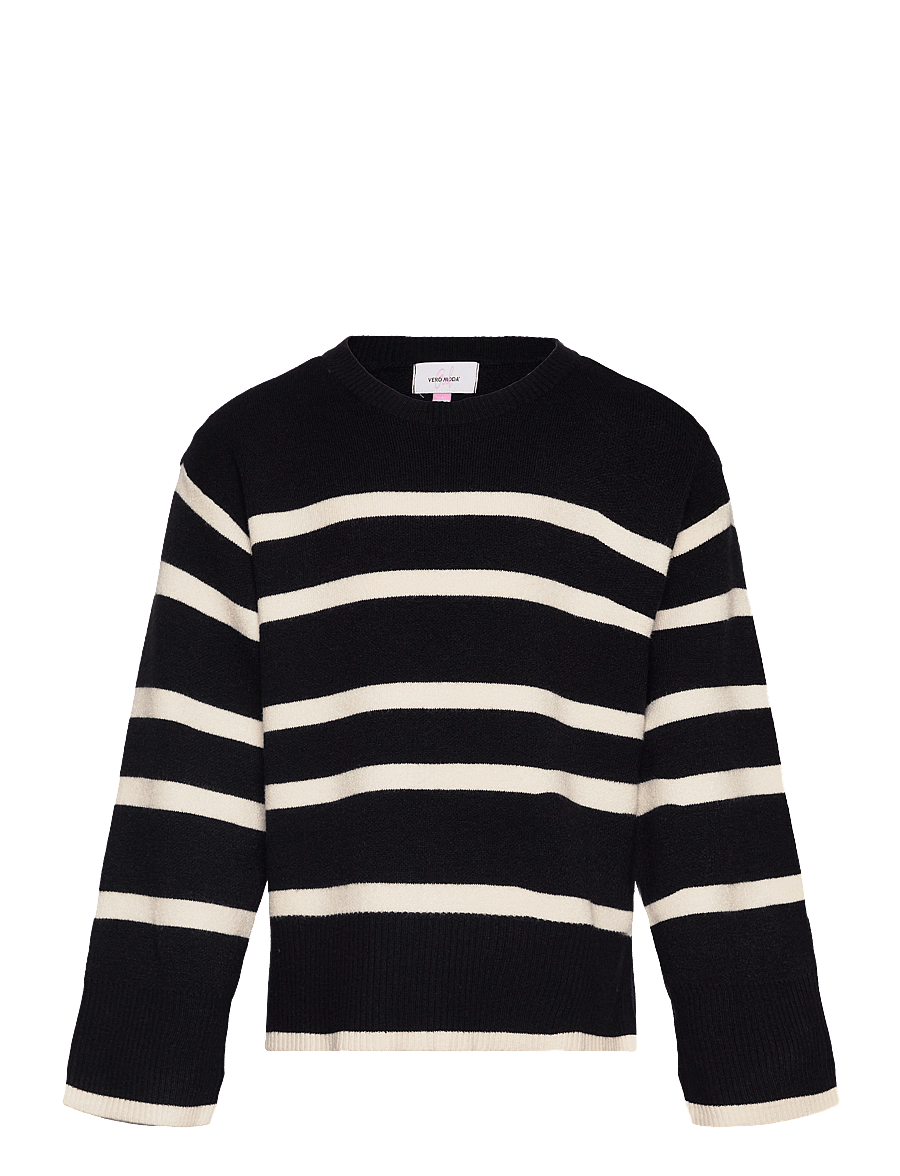 Vero Moda Girl - VMSABA LS O-NECK PULLOVER GA GIRL NOOS - rudens apģērbi - black - 0