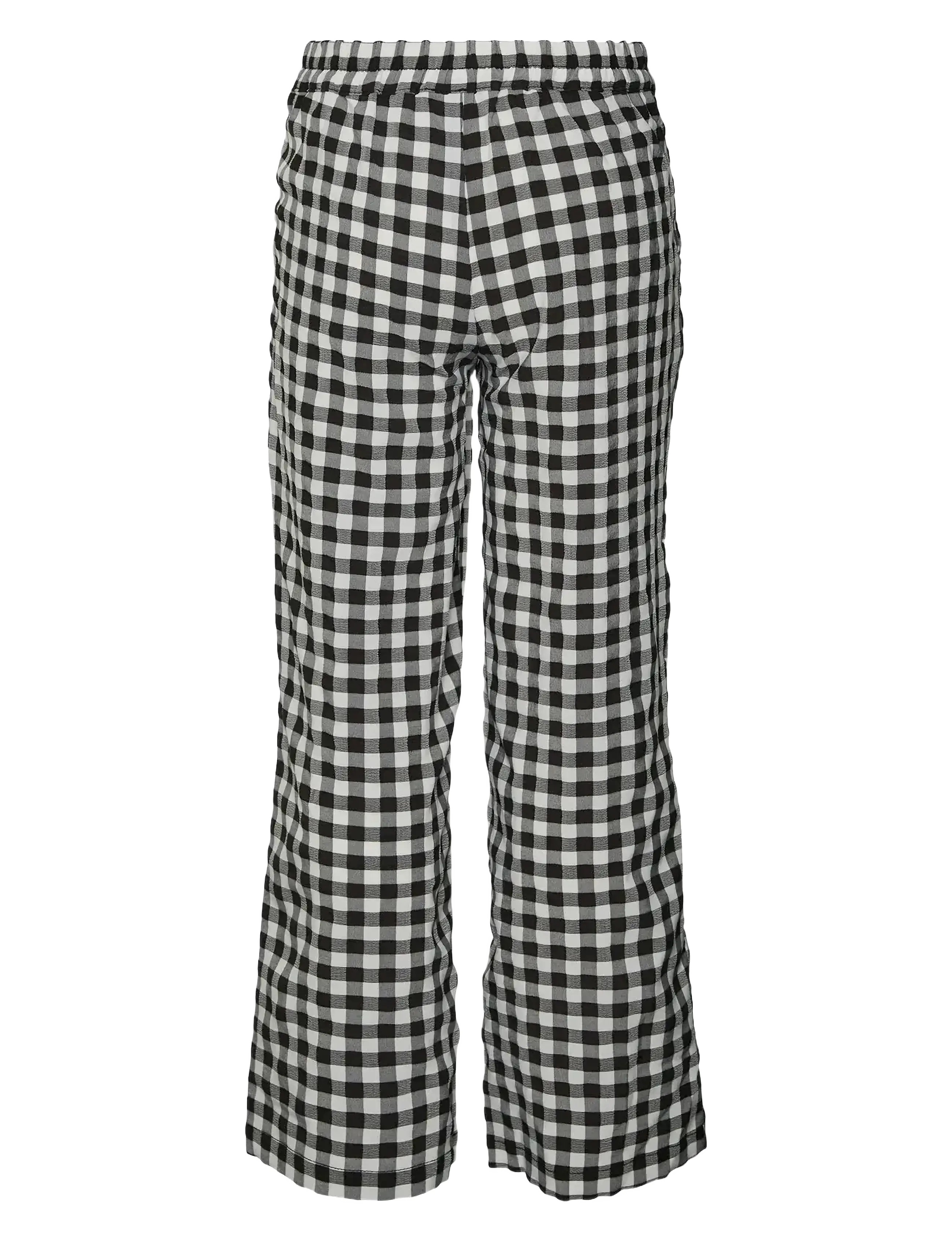 Vero Moda Girl - VMCHECKSY WIDE PANTS WVN GIRL - black - 1