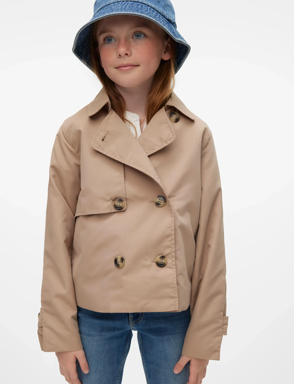 Vero Moda Girl - VMZOA TRENCHCOAT GIRL - lichte jassen - silver mink - 0