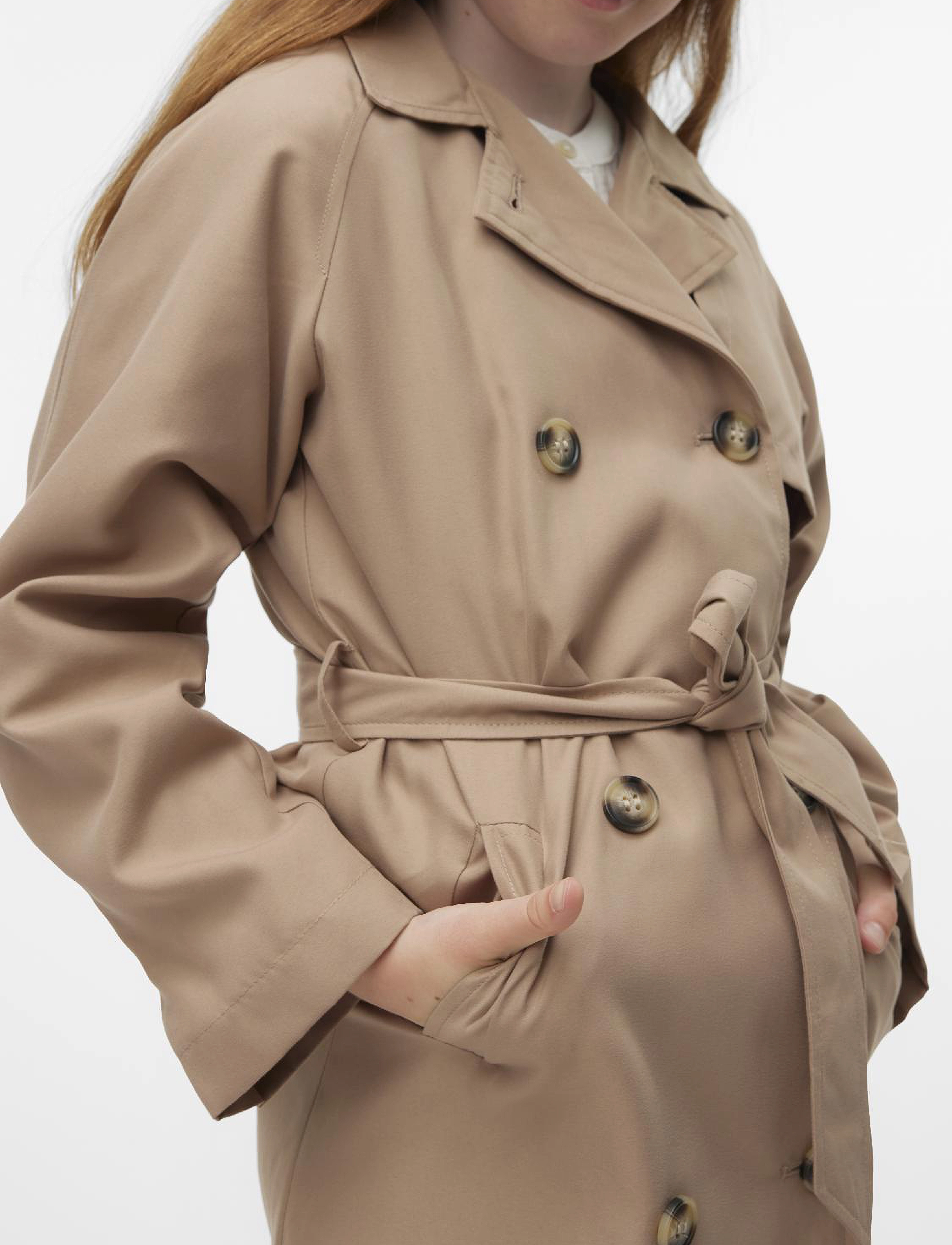 Vero Moda Girl - VMDOREEN LONG TRENCHCOAT GIRL - silver mink - 5
