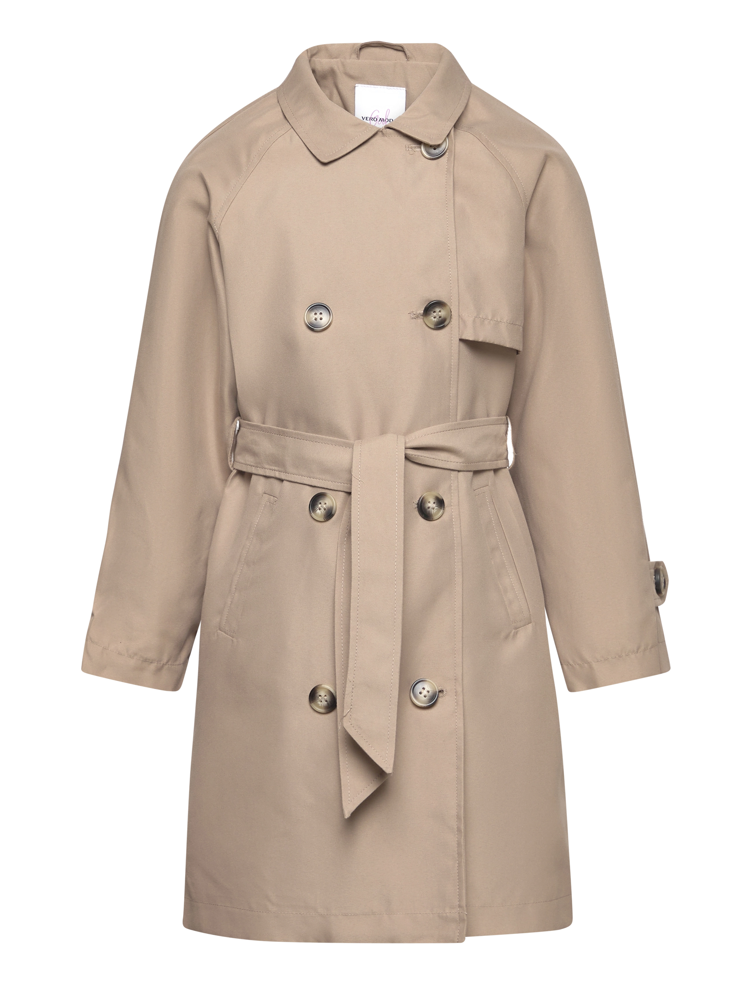 Vero Moda Girl - VMDOREEN LONG TRENCHCOAT GIRL - silver mink - 2