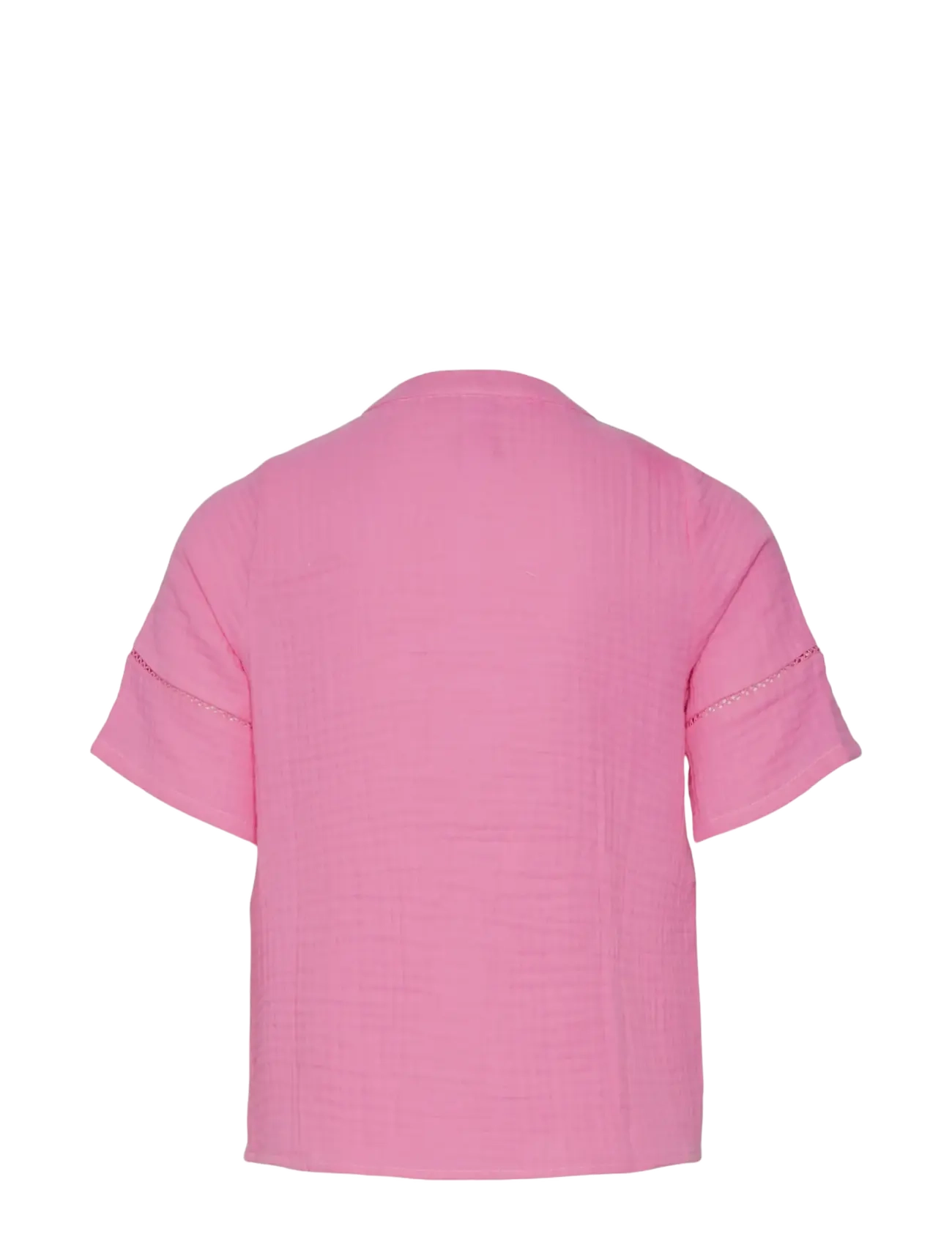 Vero Moda Girl - VMNATALI 2/4 LACE SHORT TOP WVN GIRL - pink cosmos - 2