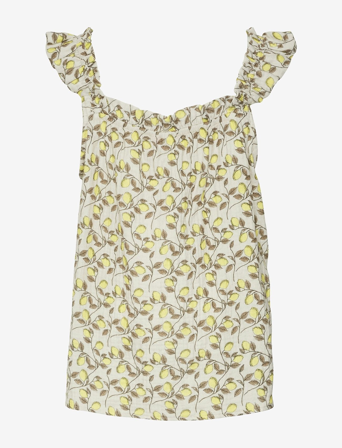 Vero Moda Girl - VMNATALI SL TOP WVN GIRL - blusar & tunikor - snow white - 1