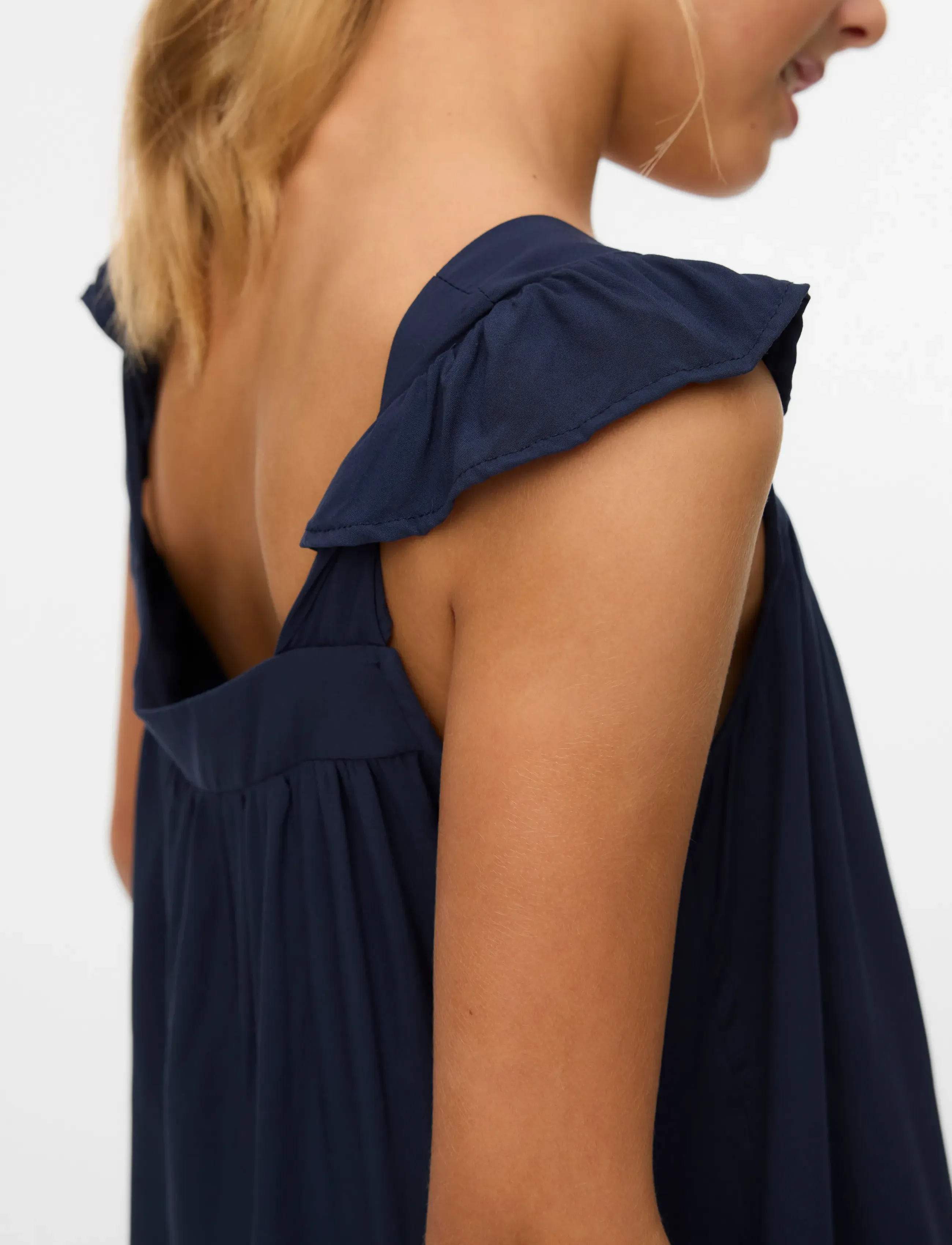 Vero Moda Girl - VMRUSK SS TOP WVN GIRL - navy blazer - 5
