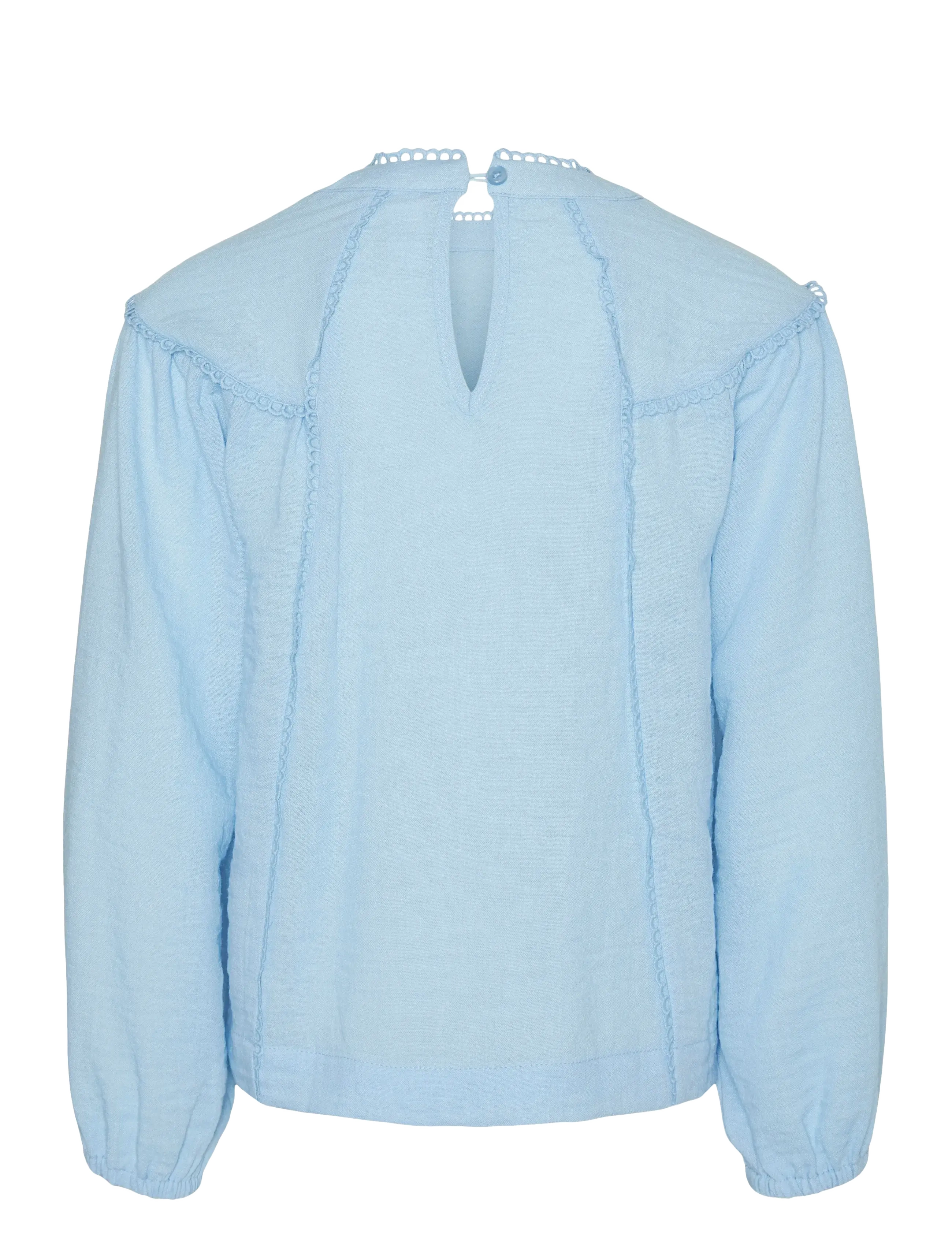 Vero Moda Girl - VMCHRIS DETAIL LS TOP WVN GIRL - dutch canal - 1
