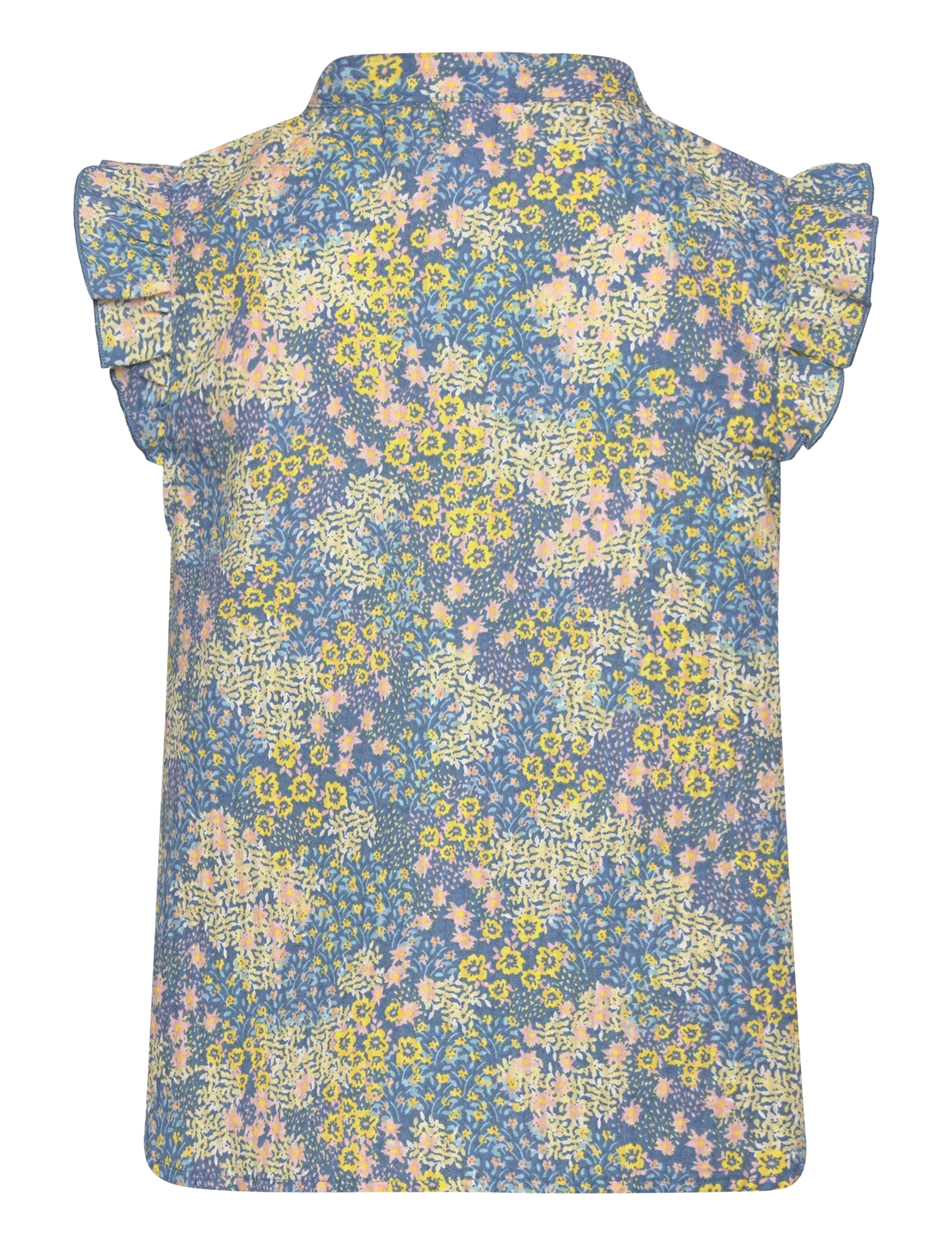 Vero Moda Girl - VMFIA RUFFLE SL CROP SHIRT WVN GIRL - snow white - 1