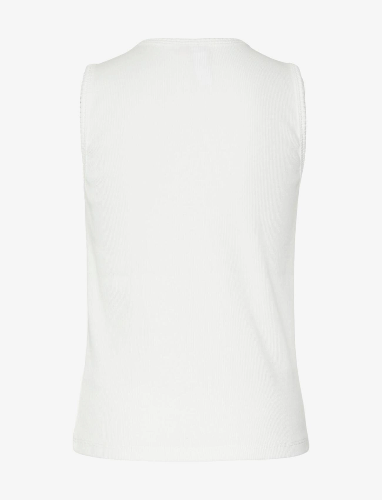 Vero Moda Girl - VMHAZEL SL SCALLOP TOP JRS GIRL - snow white - 1